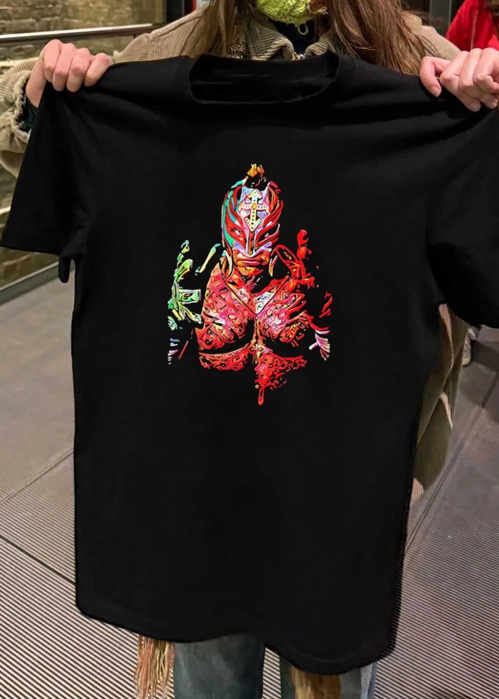 Rey Mysterio Abstract Colorful Mask Illustration shirt
