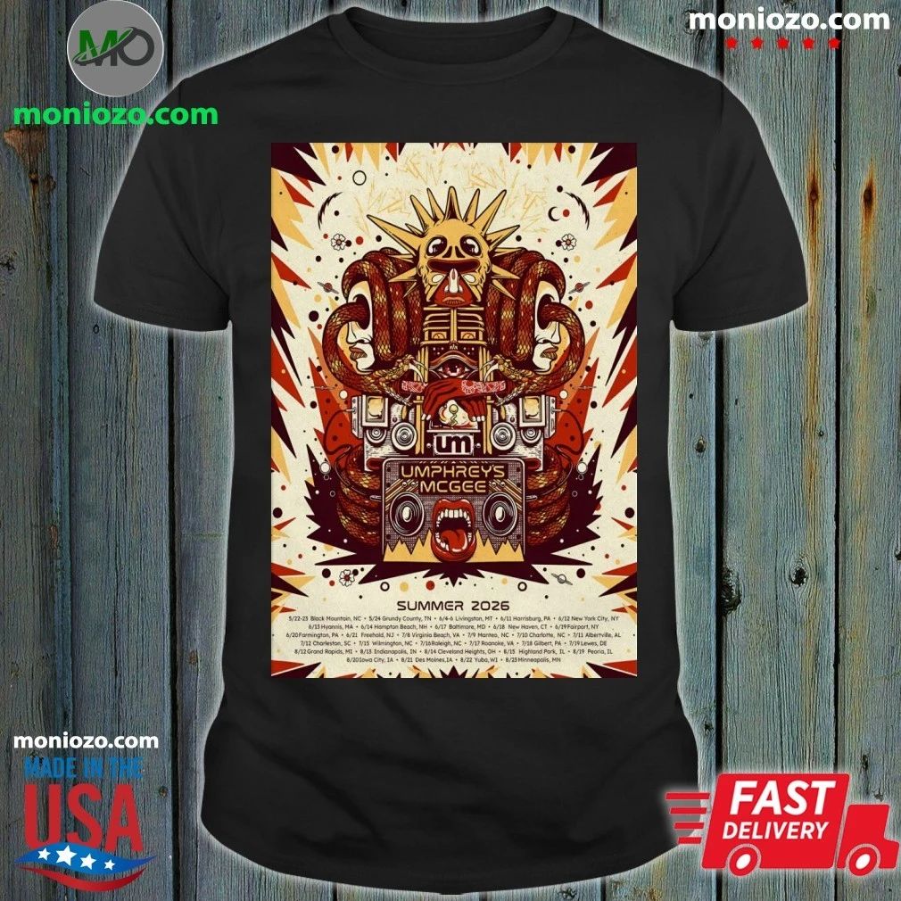 Original Poster Umphrey’s McGee Summer 2026 Tour Shirt