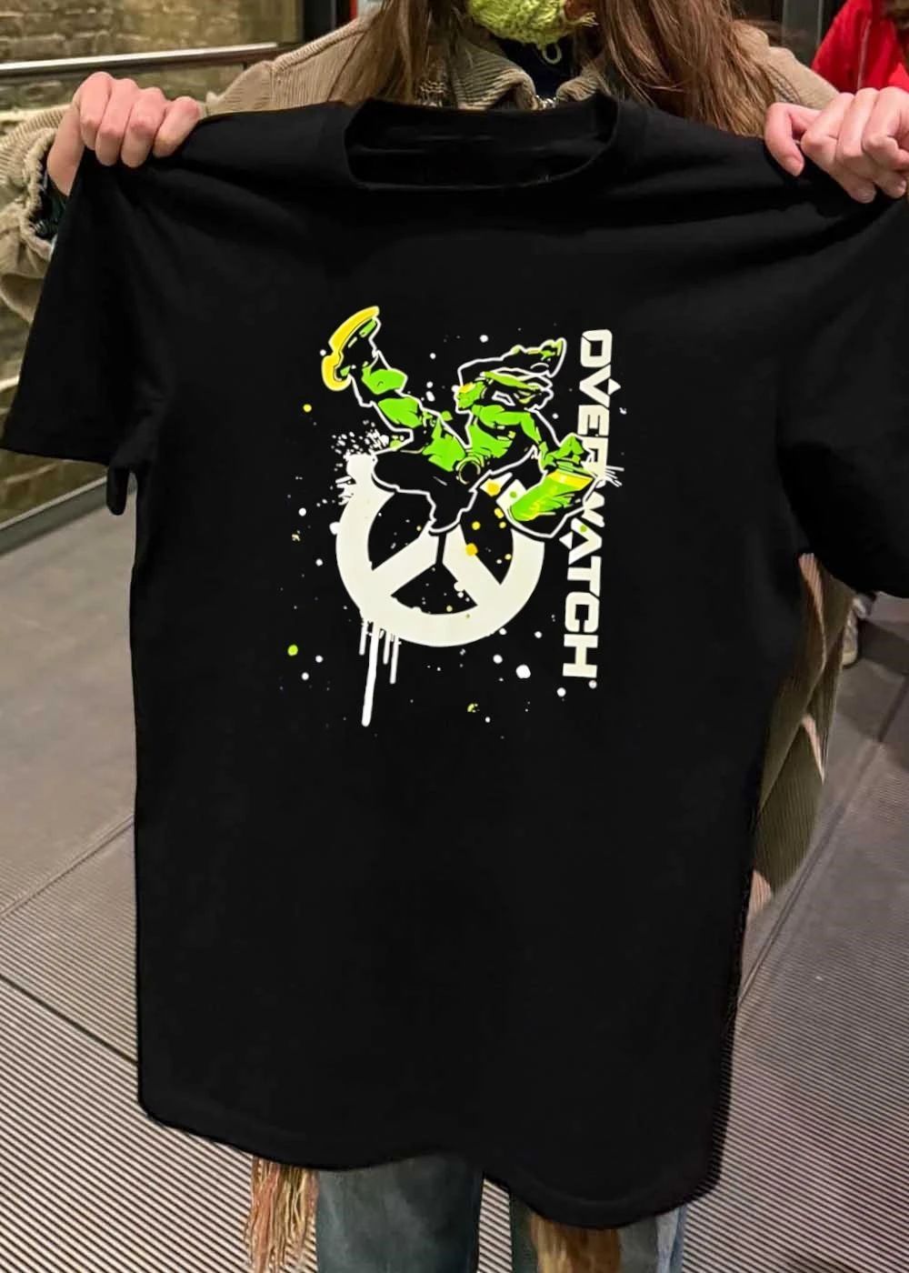 Overwatch Lucio Peace Sign Graffiti Splatter shirt