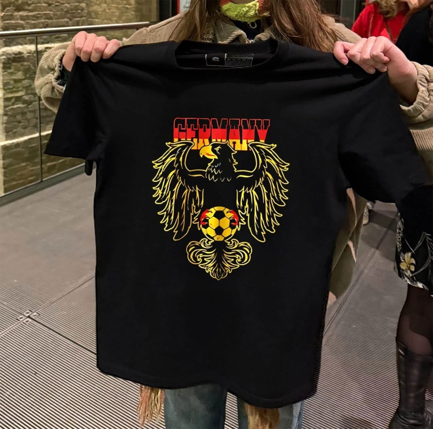 Germany Eagle Crest Soccer Ball Flag shirt