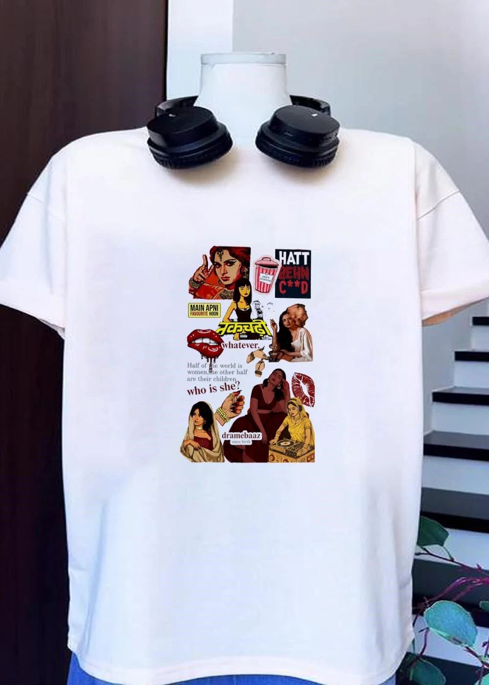 Nakchadhi Bollywood Desi Feminist ‘Main Apni Favourite Hoon’ Women Empowerment Slogan 2026 Shirt
