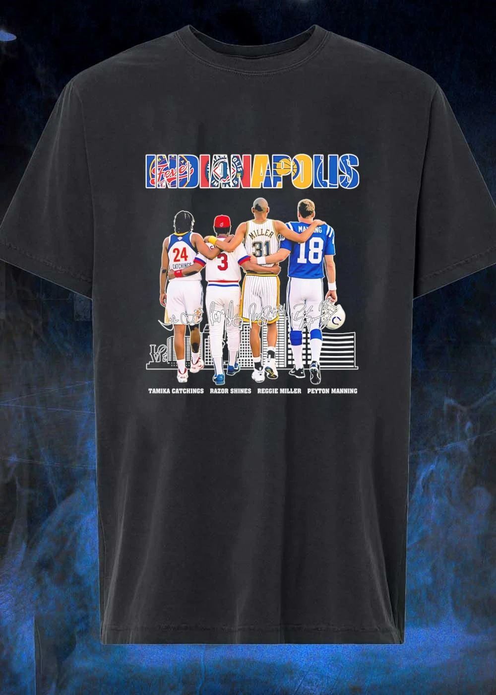 Indianapolis Sports Legends Team Logos T-Shirt