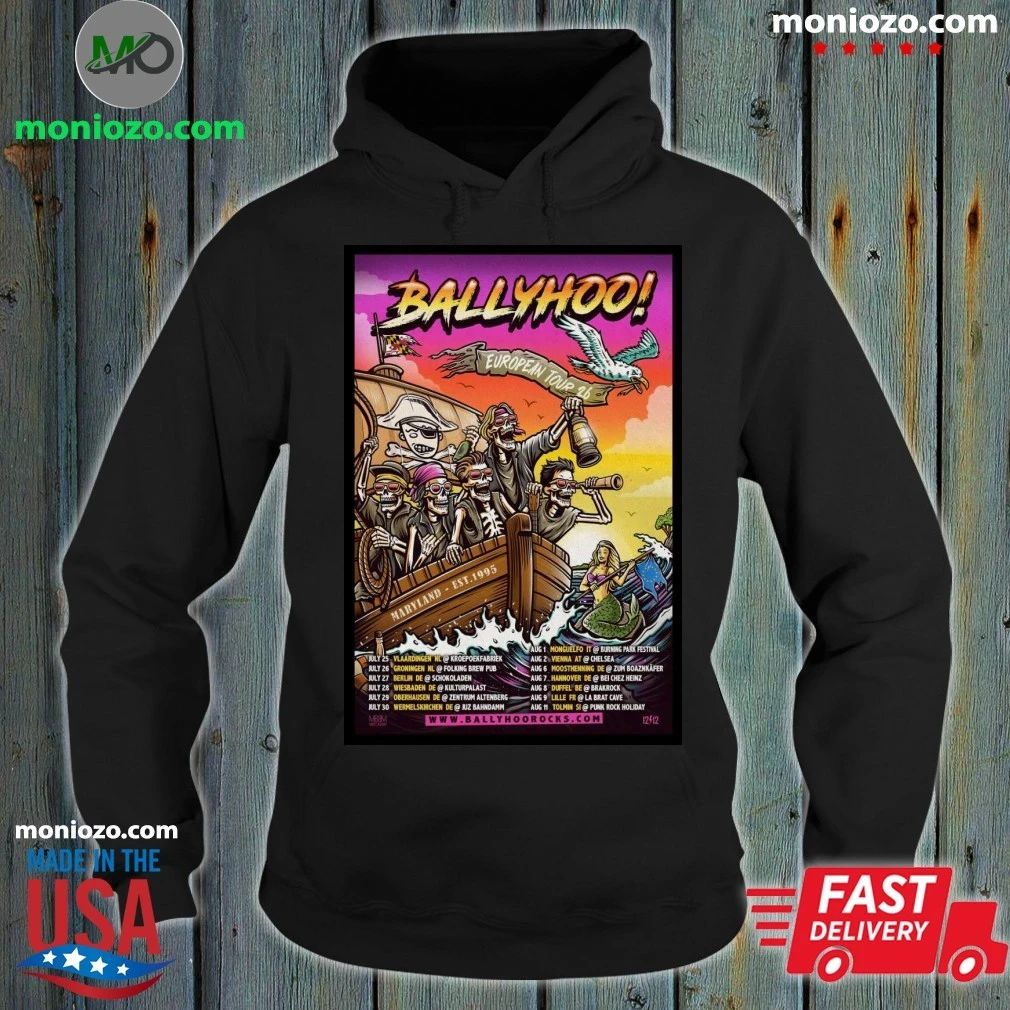 Original New BALLYHOO! European Tour 2026 Poster Shirt
