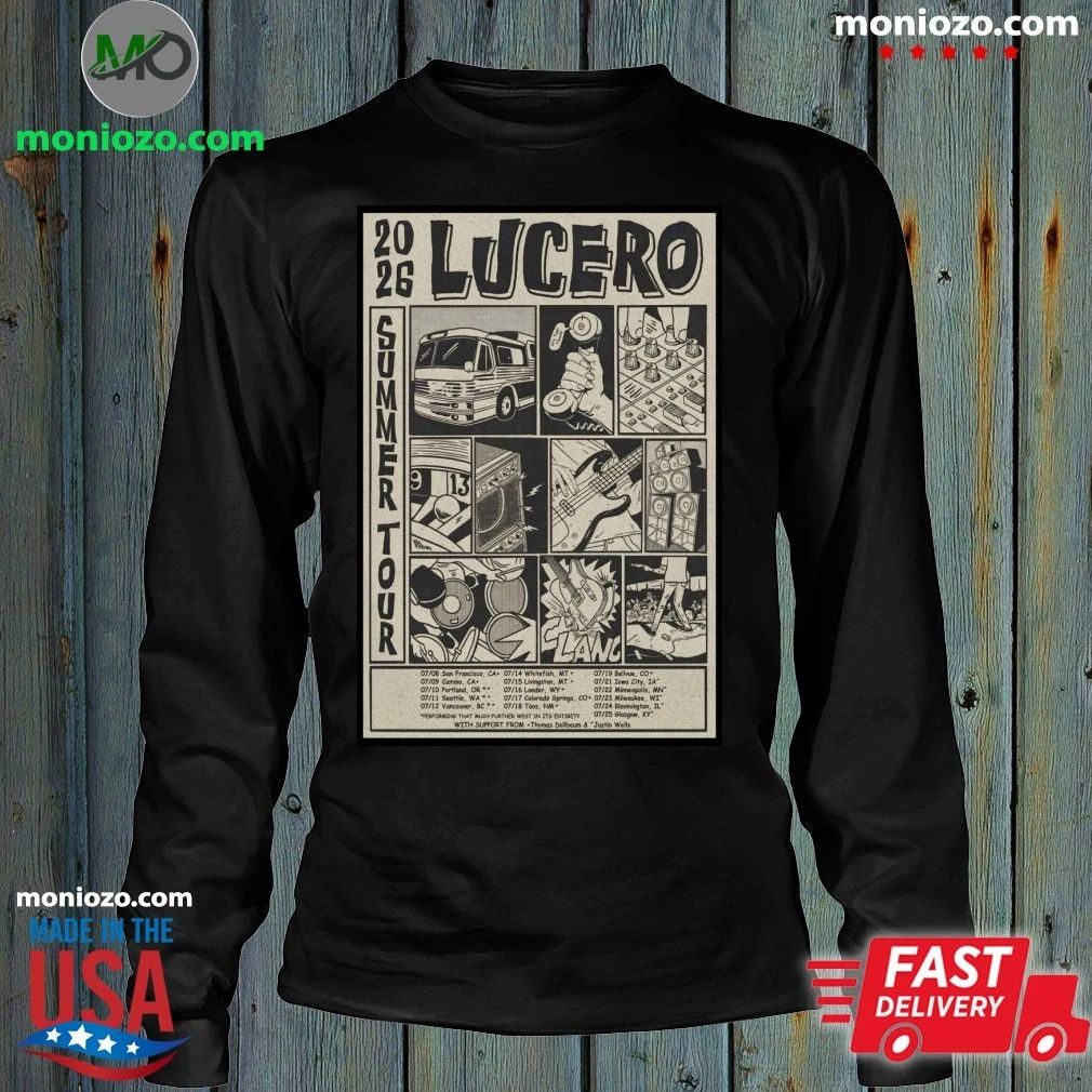 Original Lucero Summer Tour 26 Poster Shirt