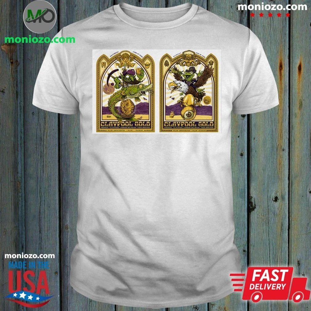 Primus At Dillon Amphitheater On June 27-28 2026 Claypool Gold Tour Poster Shirt