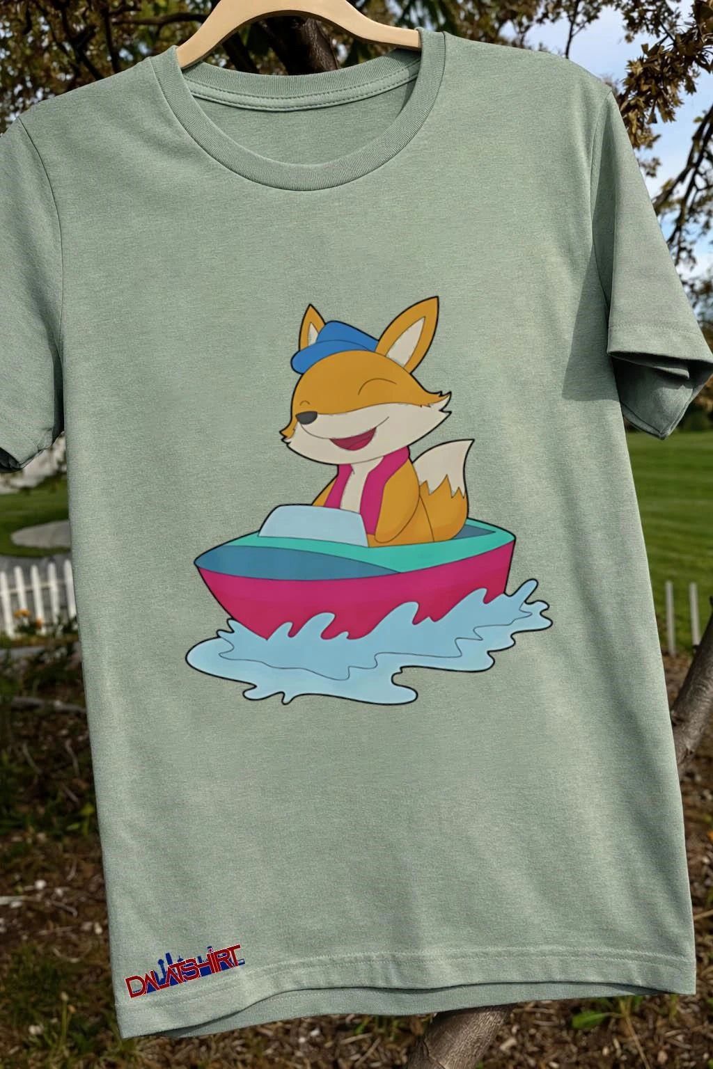 Fox small Boat cute shirt