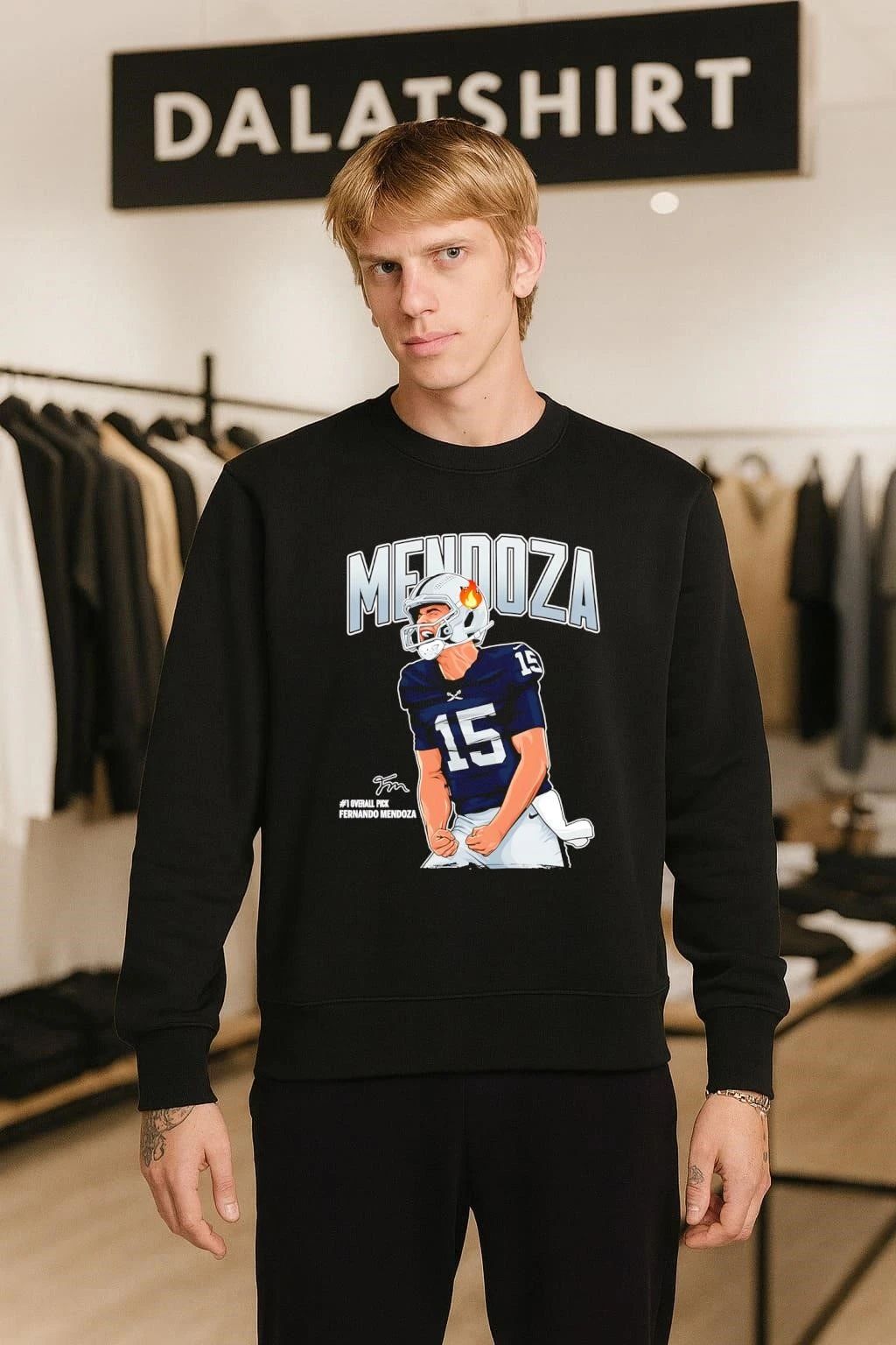 Mendoza #1 Overall Pick Fernando Mendoza Football Quarterback shirt