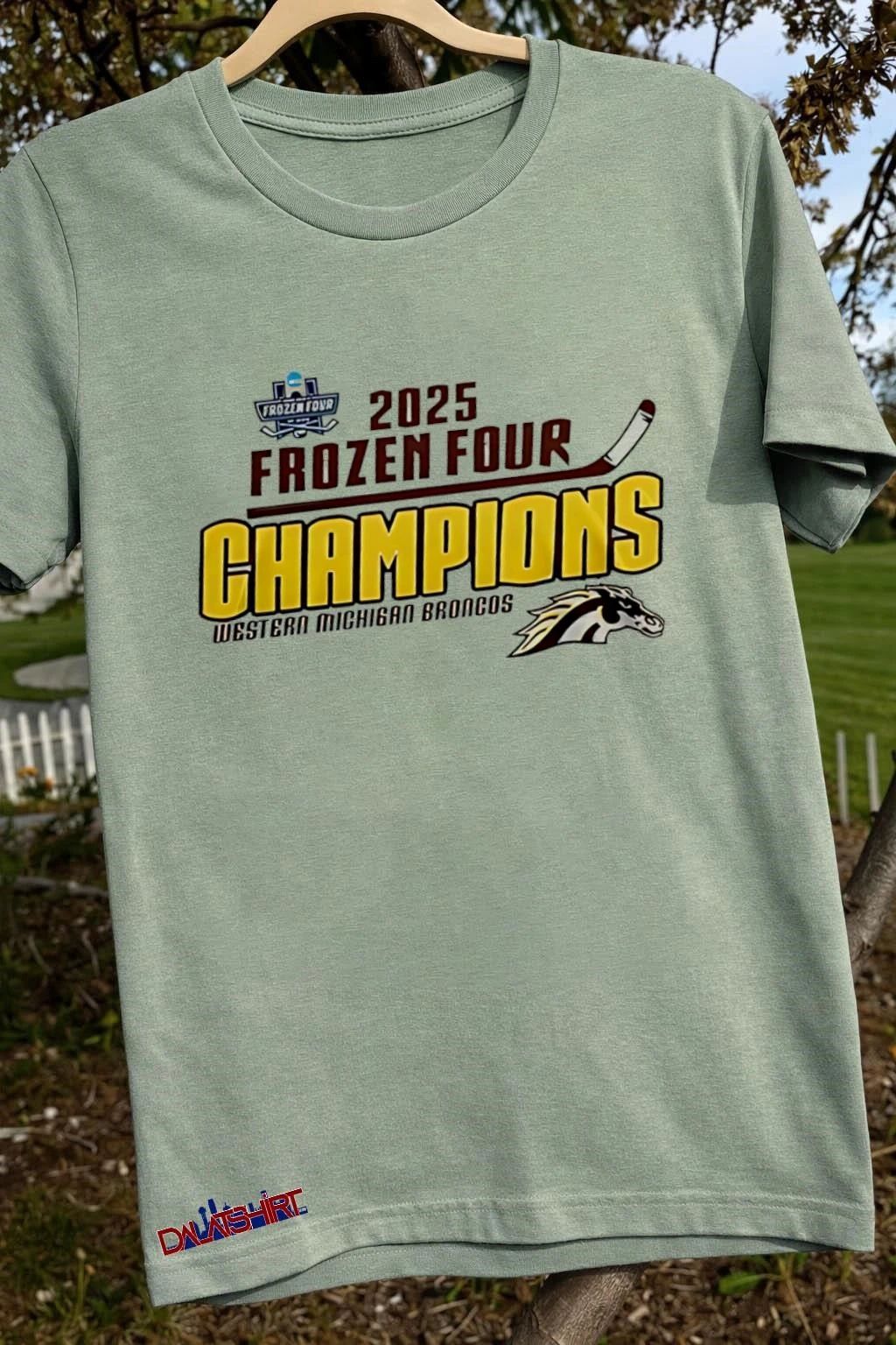 Western Michigan Broncos x Frozen Four Championship 2025 shirt