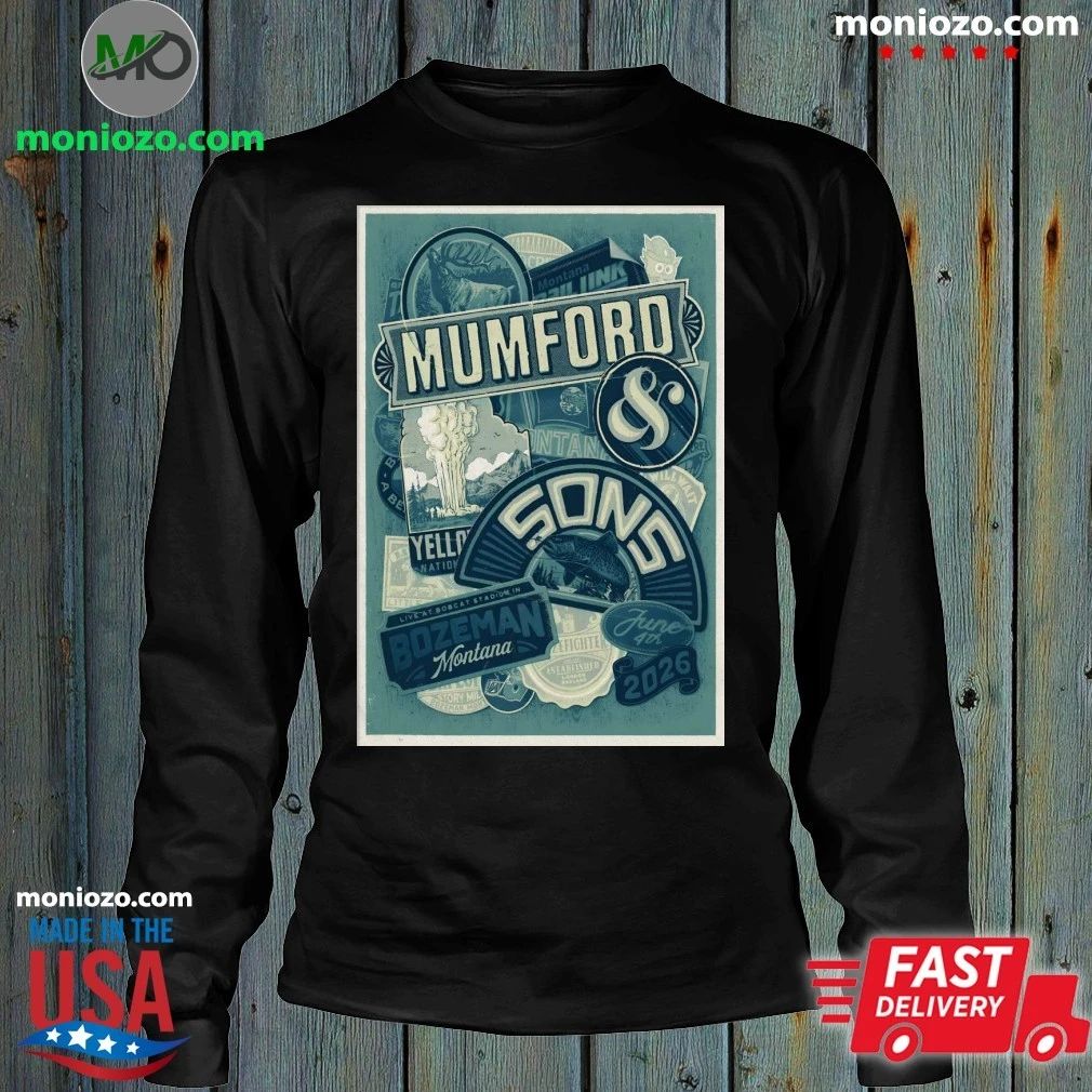 Original Mumford And Sons Bozeman MT Tour On June 4 2026 Poster Shirt