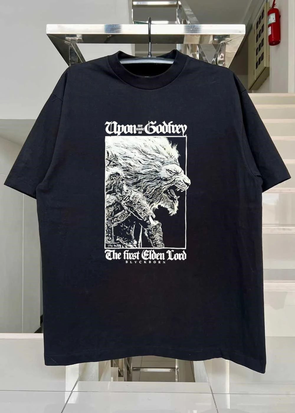 Upon my name as Godfrey The first Elden Lord Lion shirt