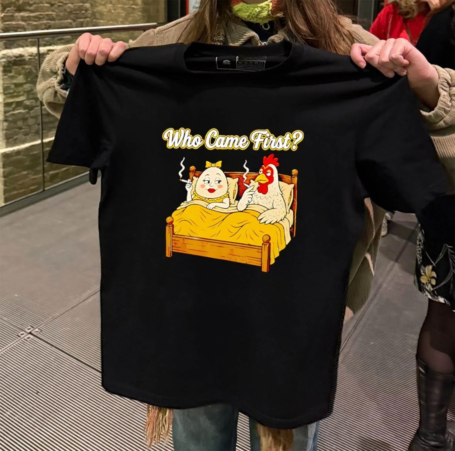 Who Came First Chicken Or Egg Funny shirt