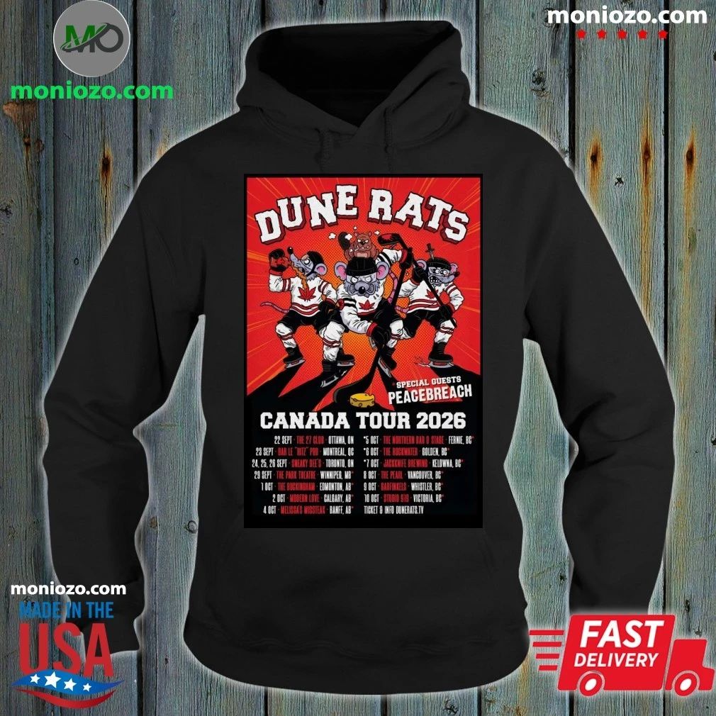 Original Dune Rats 2026 Canada Tour Poster Shirt