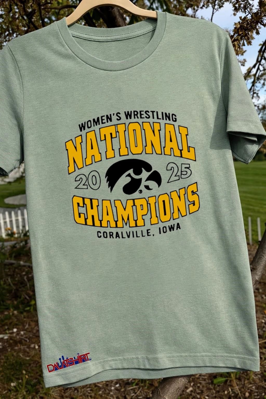 Iowa Women’s Wrestling National 2025 Back 2 Back Champs shirt