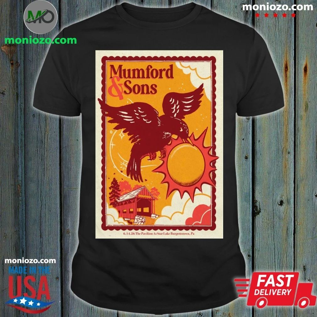 Mumford And Sons Burgettstown PA Tour On June 14 2026 Poster Shirt