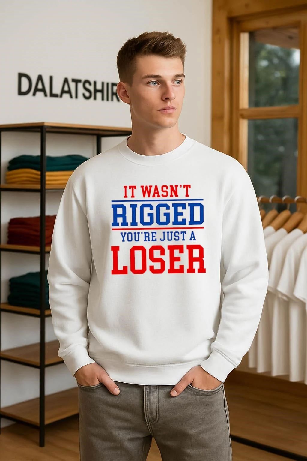 It wasn’t rigged you’re just a loser shirt