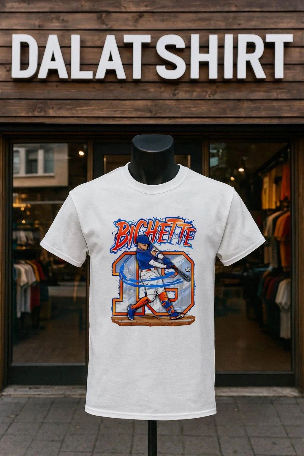 Bichette Toronto Blue Jays Number 19 Blue Jersey Baseball Swings Bat shirt