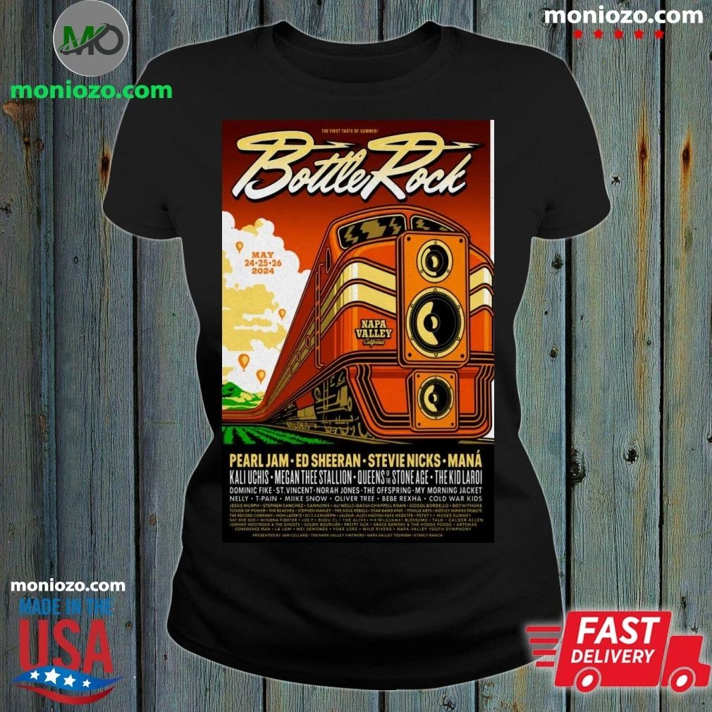 Original BottleRock Napa Music Hall in Napa, CA May 22-26 2026 Poster Shirt