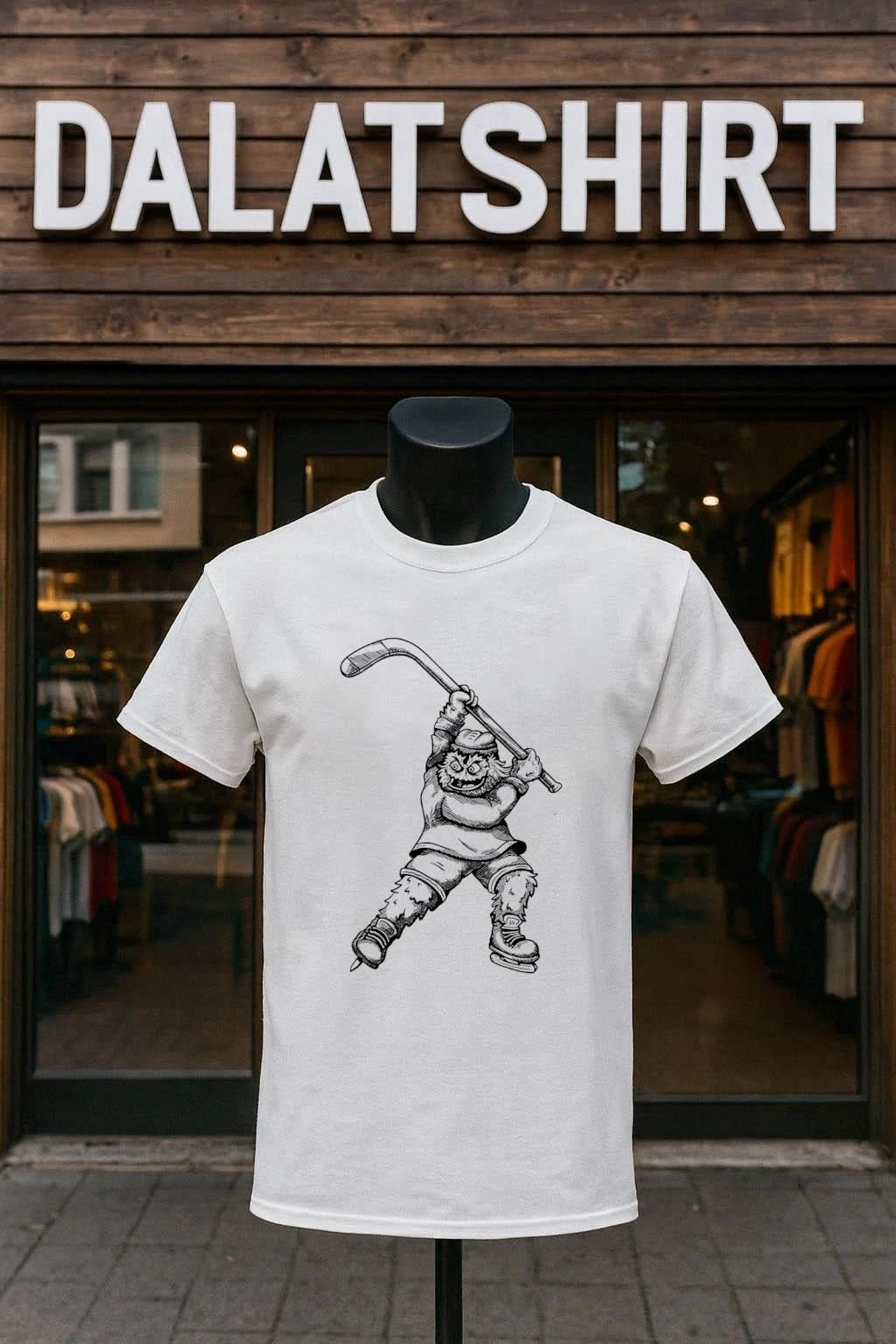 Gritty Philadelphia Hockey Player Monster Sketch Sport shirt