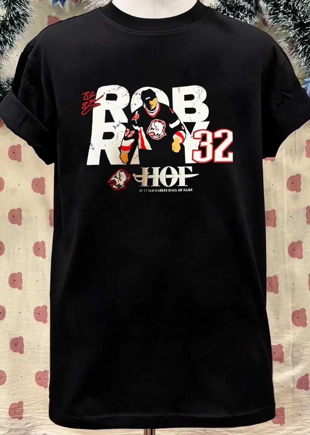 Rob Ray 32 HOF Buffalo Sabres Hall Of Fame Hockey shirt