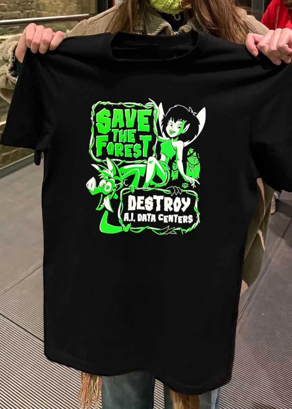 Save The Forest Destroy AI Data Centers FernGully shirt