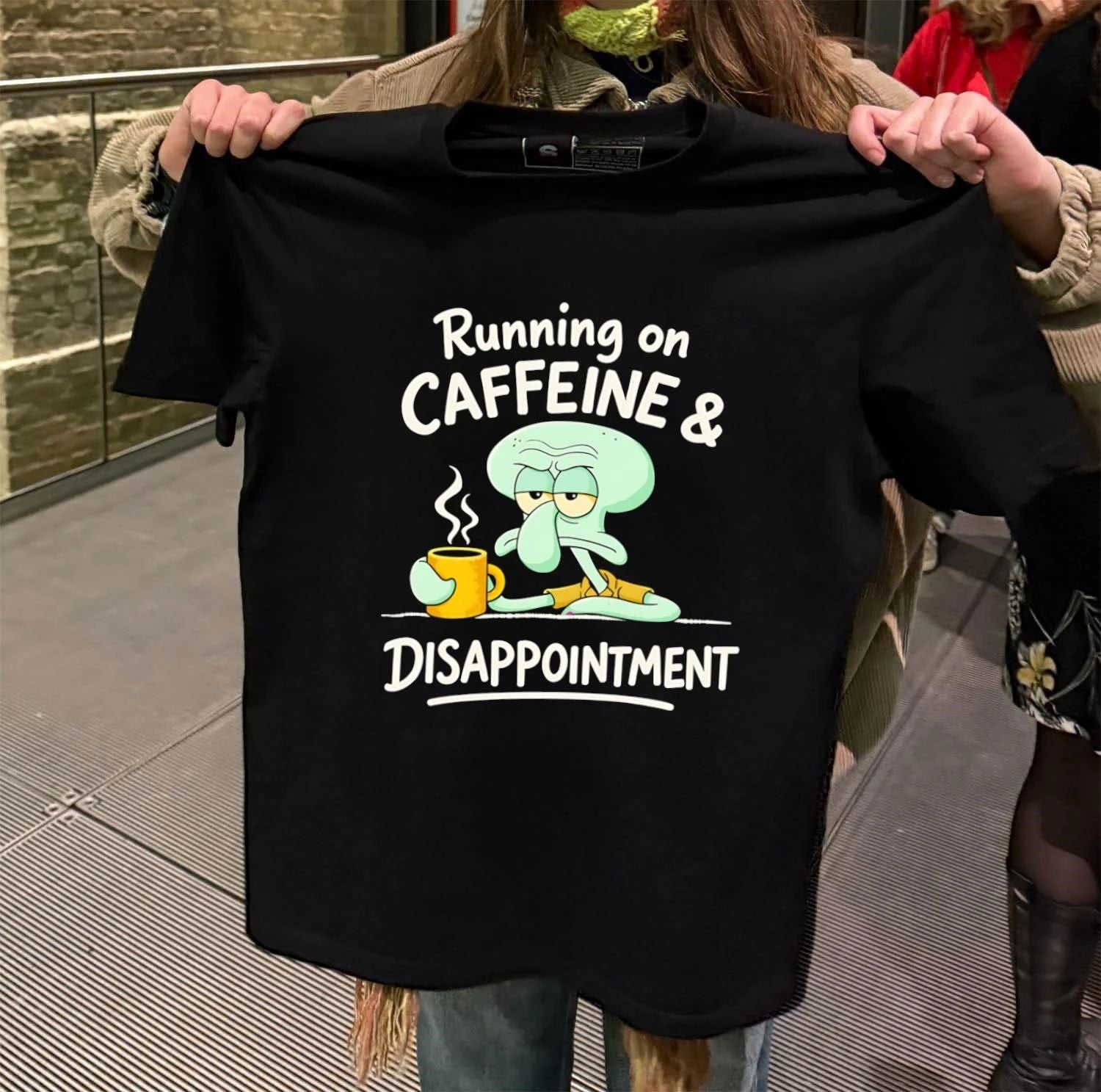 Running on caffeine and Disappointment shirt