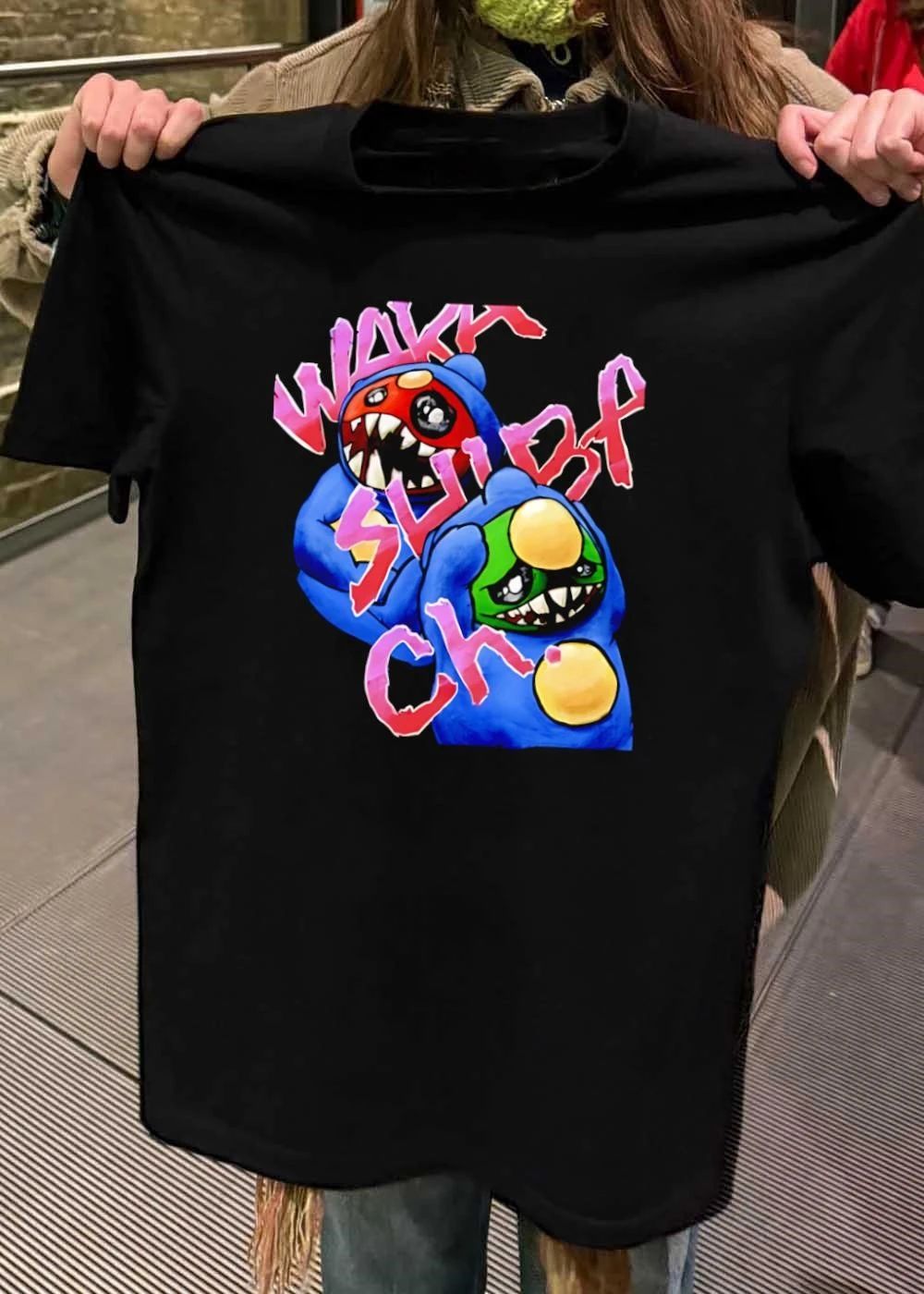 Wakk Slurp Ch Graffiti Red And Green Creepy Cute Monsters T-Shirt