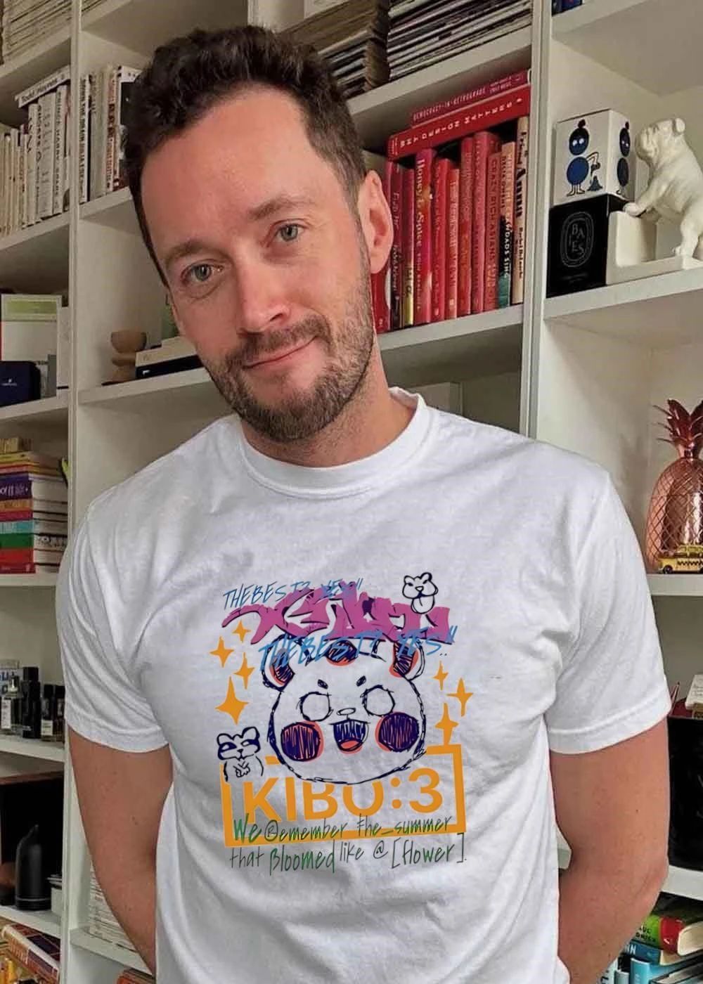 Xenon Kibo ‘3 The Best Cute Happy Bear Summer Doodle Flower Shirt