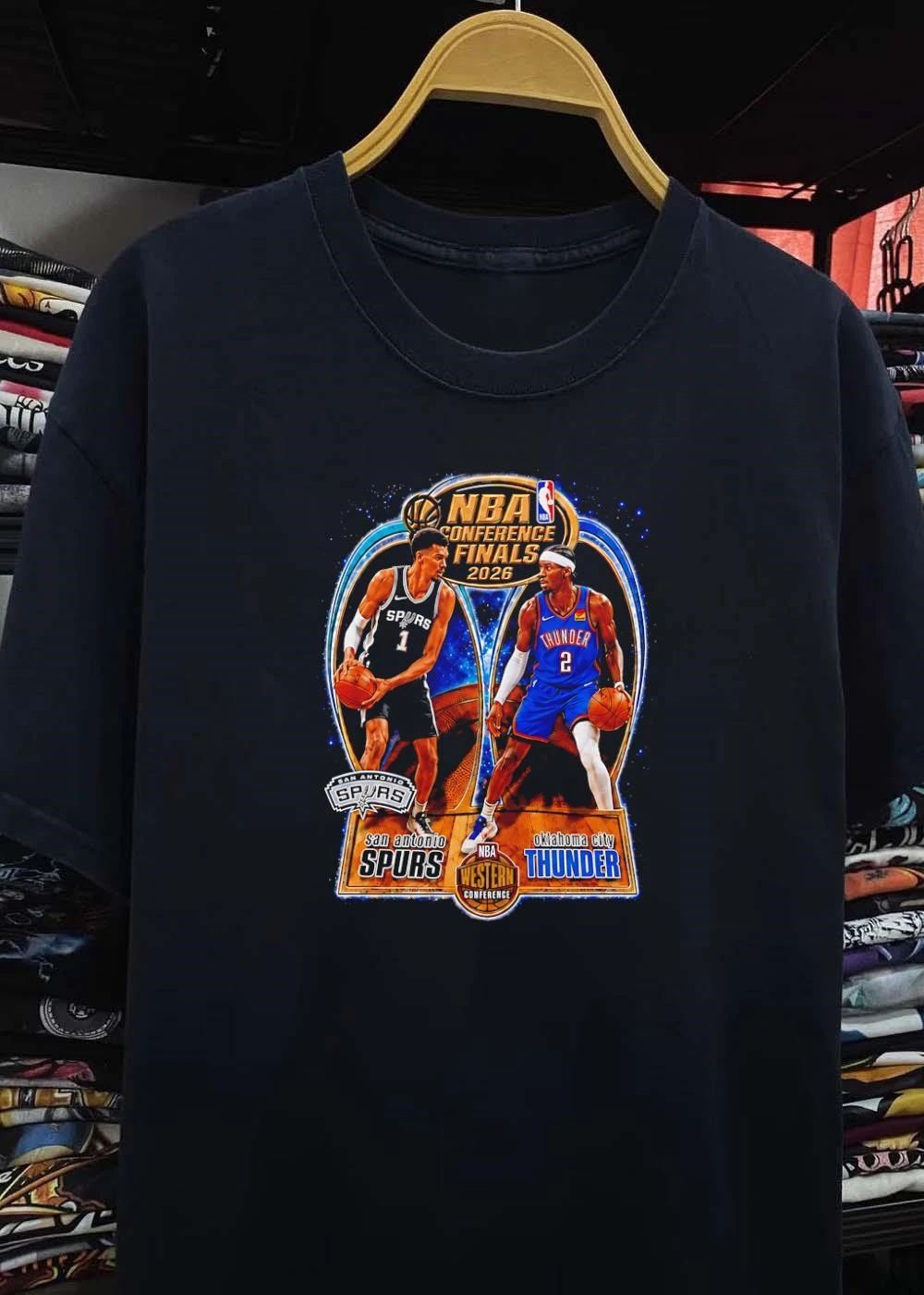 NBA Conference Finals 2026 Spurs Thunder shirt