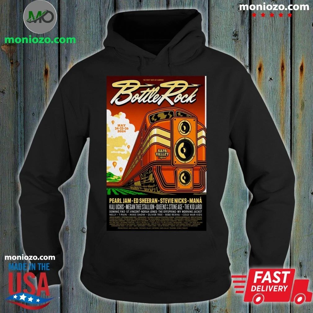 Original BottleRock Napa Music Hall in Napa, CA May 22-26 2026 Poster Shirt