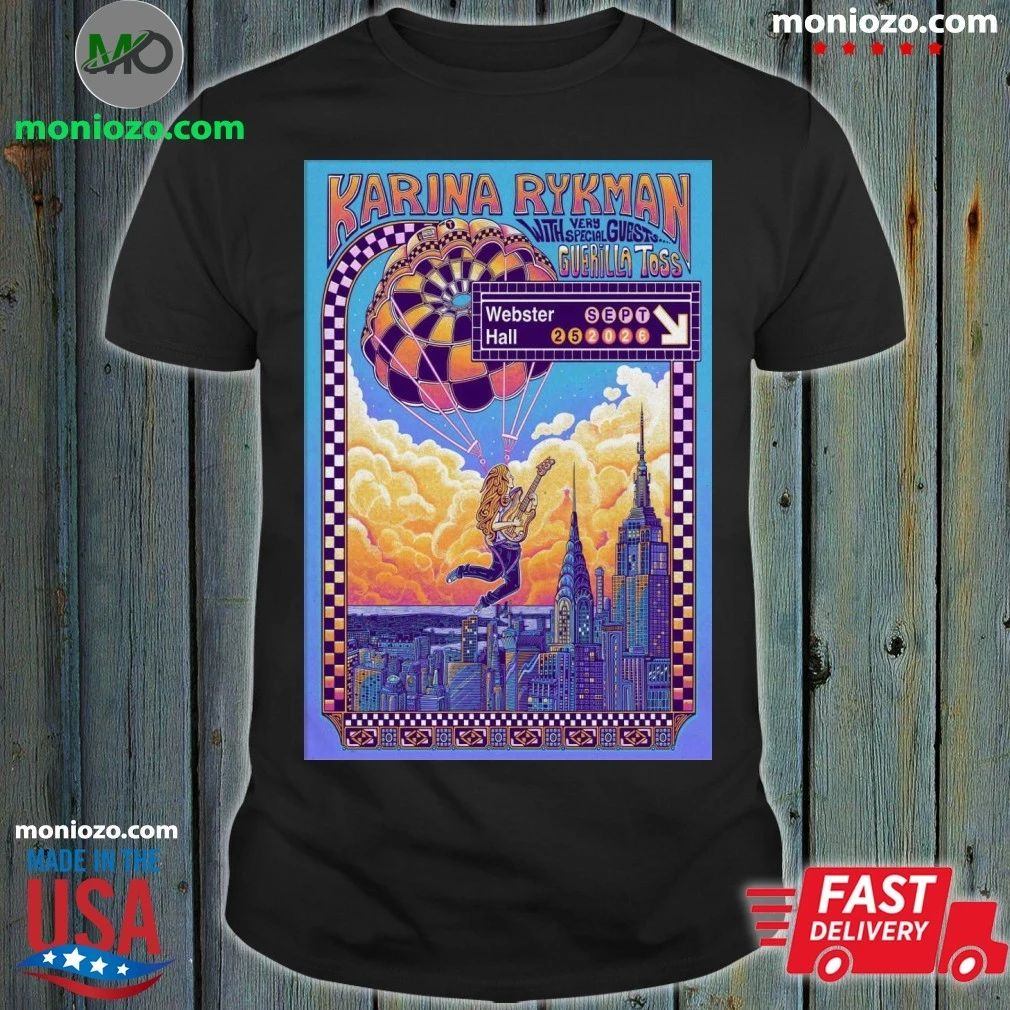 Original Karina Rykman, Webster Hall, Sep 25, 2026 Poster Shirt