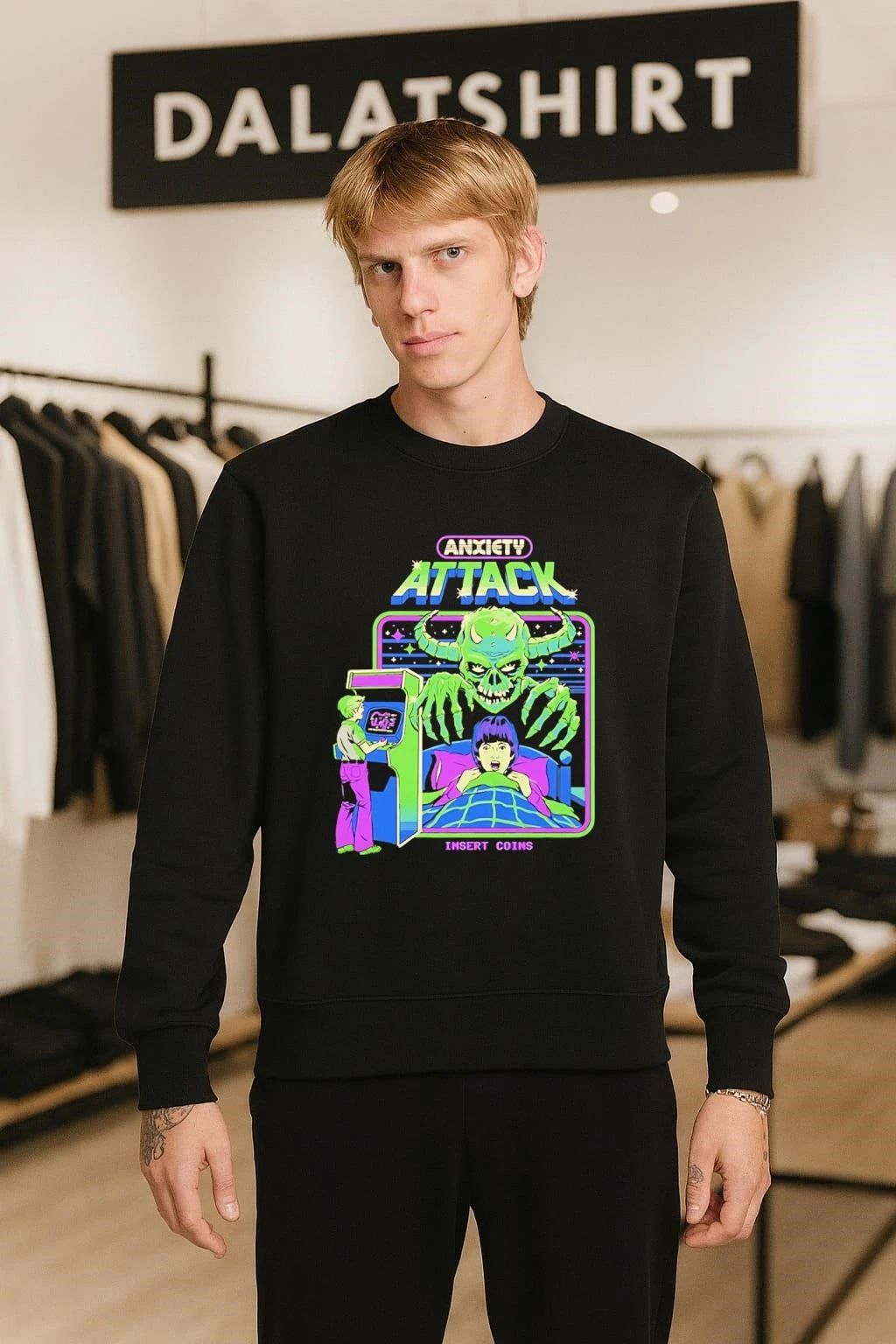 Anxiety Attack Black Steven Rhodes shirt
