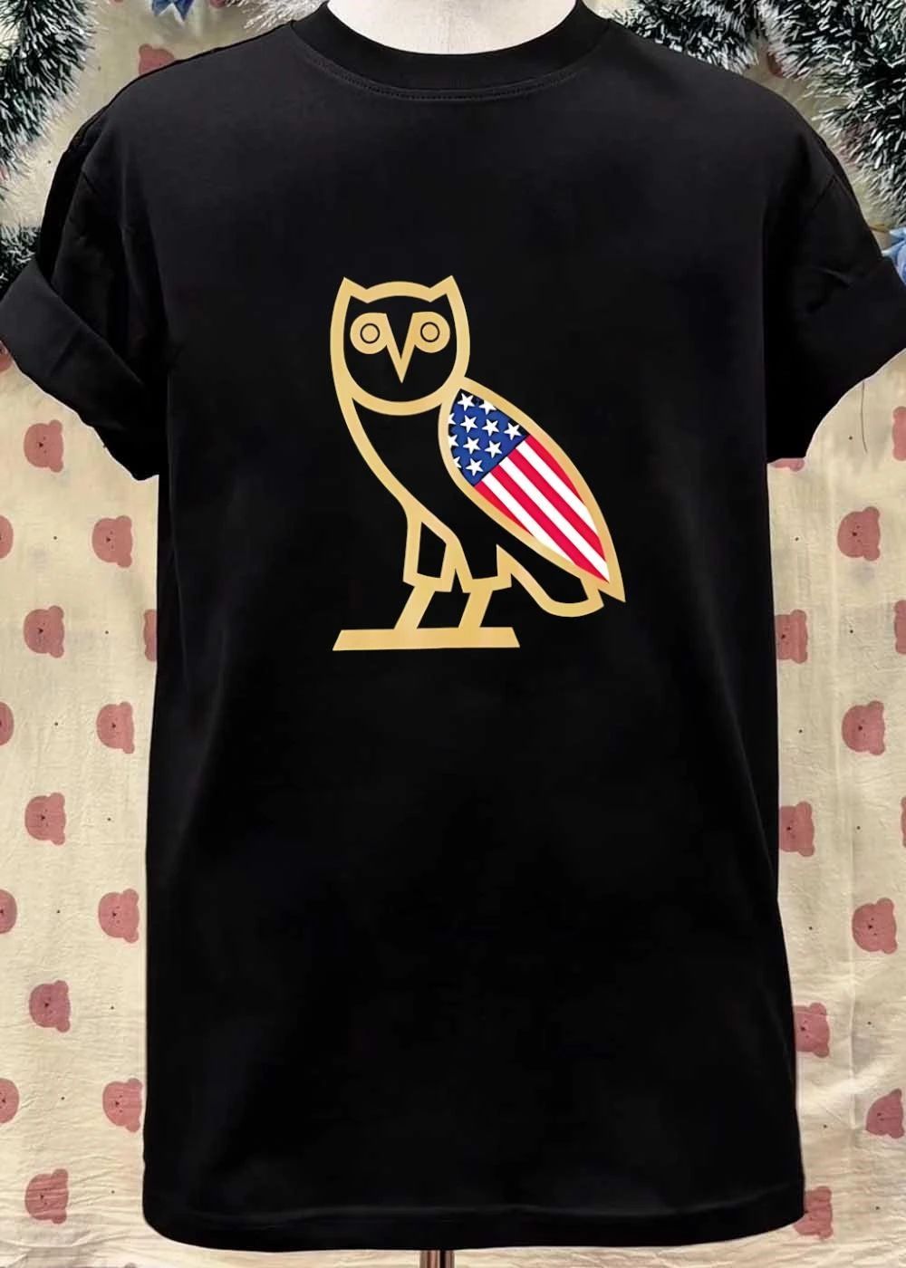 OVO Owl USA Flag shirt