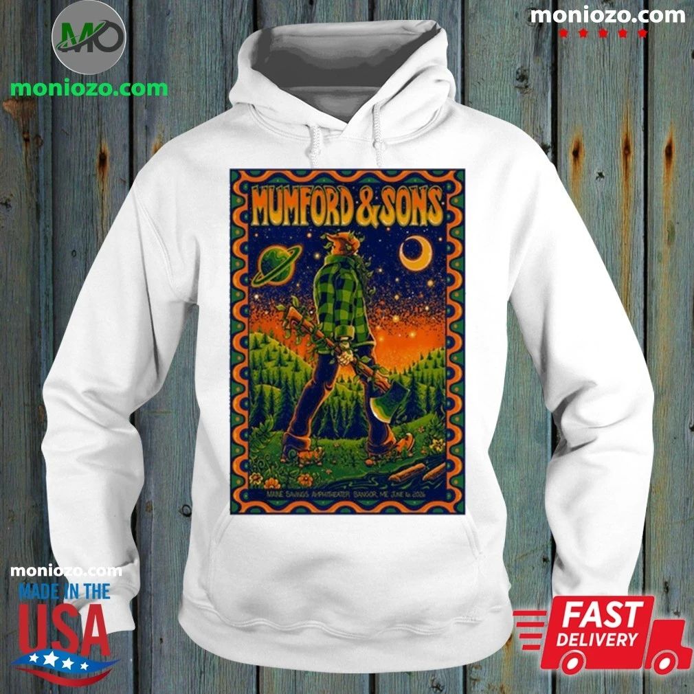 Original Mumford And Sons June 16 2026 Bangor ME T-Shirt