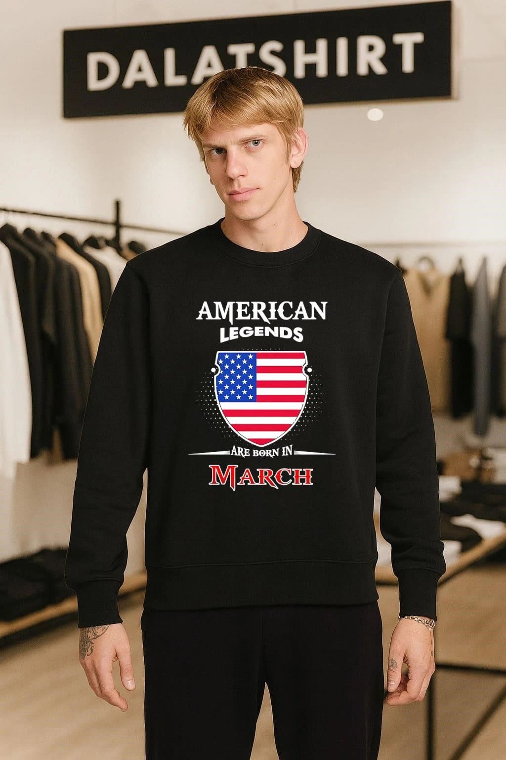 American Legends Are Born In March shirt