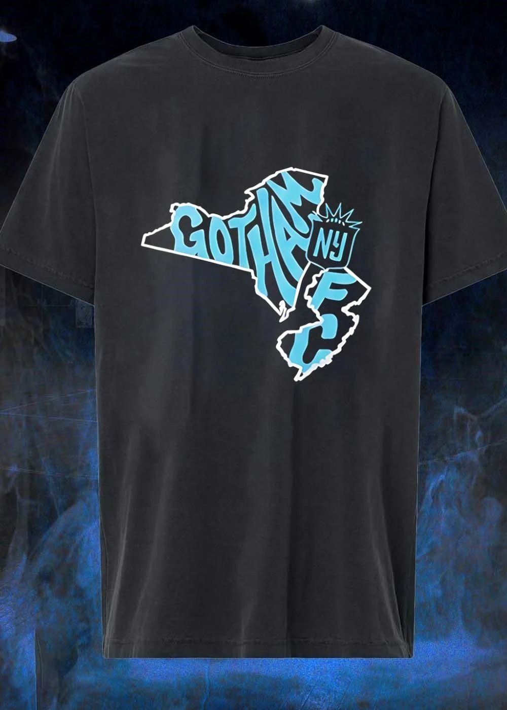 Gotham FC NY New York New Jersey Map shirt