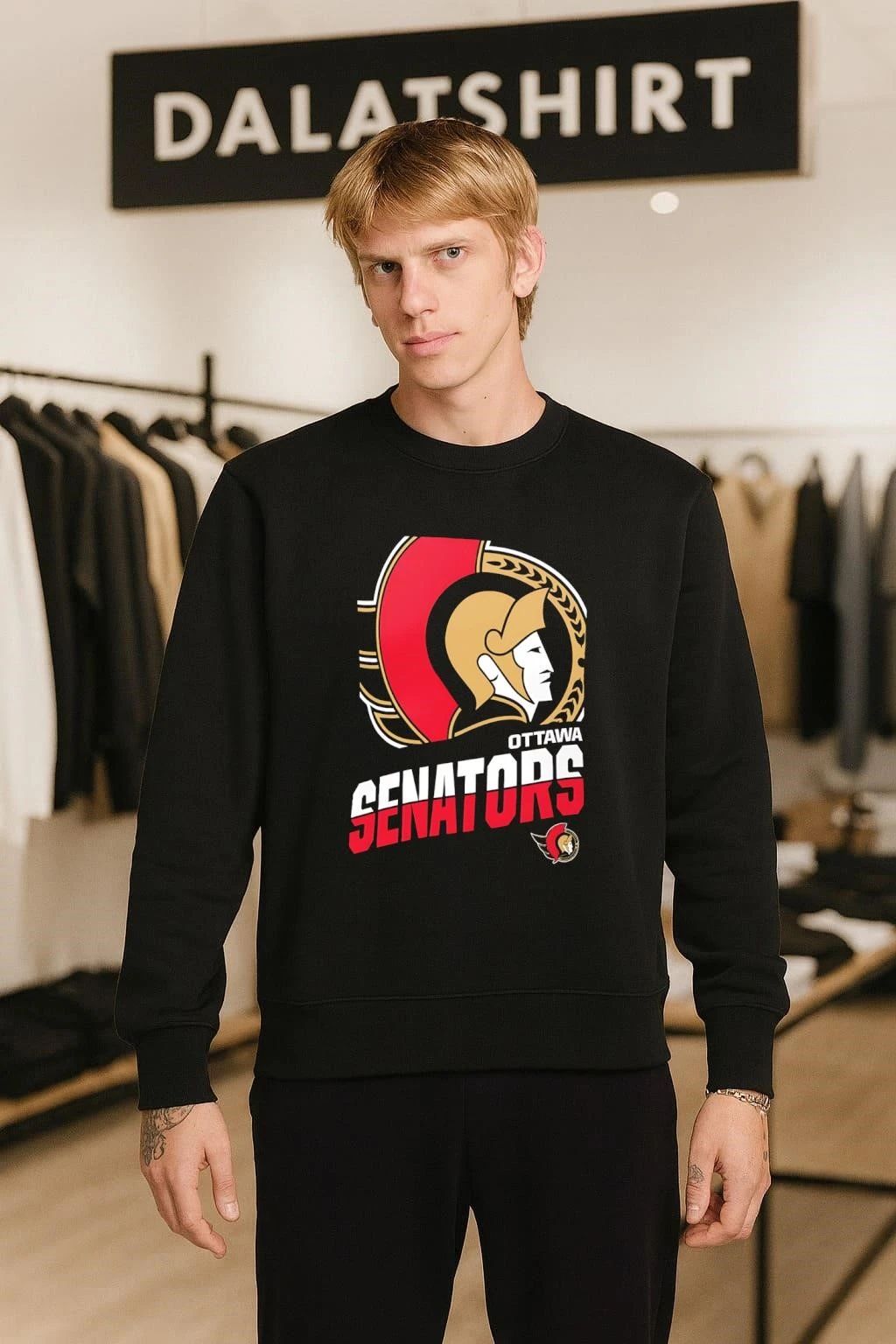Ottawa Senators Roman Centurion Profile Logo Hockey Fan shirt