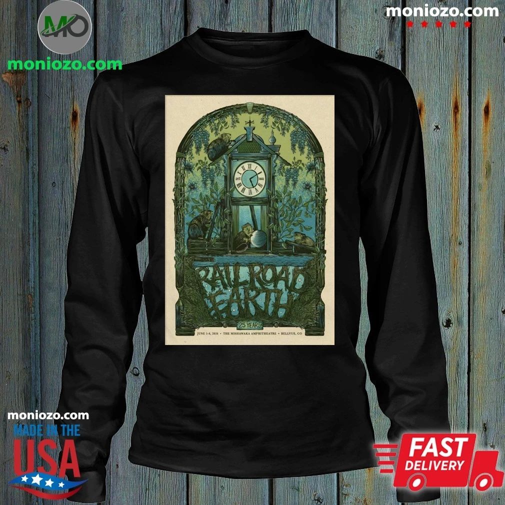 Railroad Earth Jun 5-6 2026 Mishawaka Amphitheatre in Bellvue CO Poster Shirt