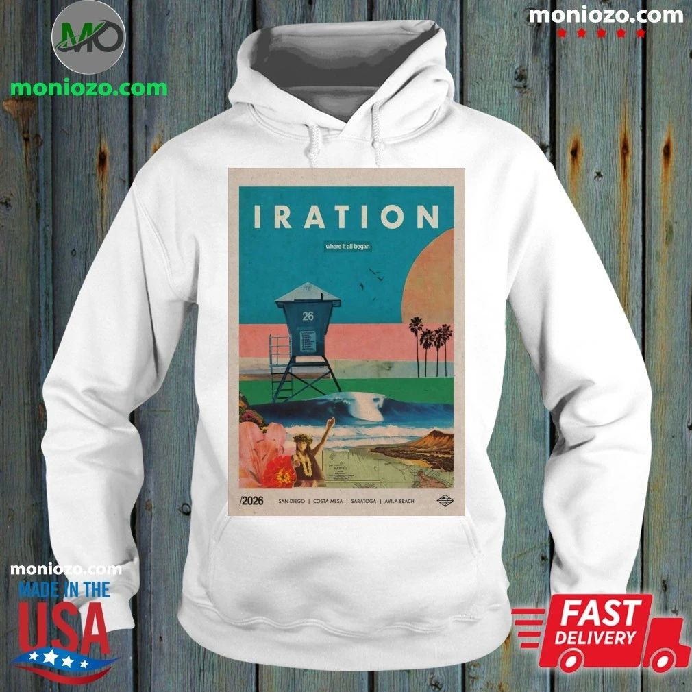 Original Iration Tour 2026 6 25 San Diego, 6 26 Costa Mesa, 6 27 Saratoga, 6 28 Avila Beach Poster Shirt