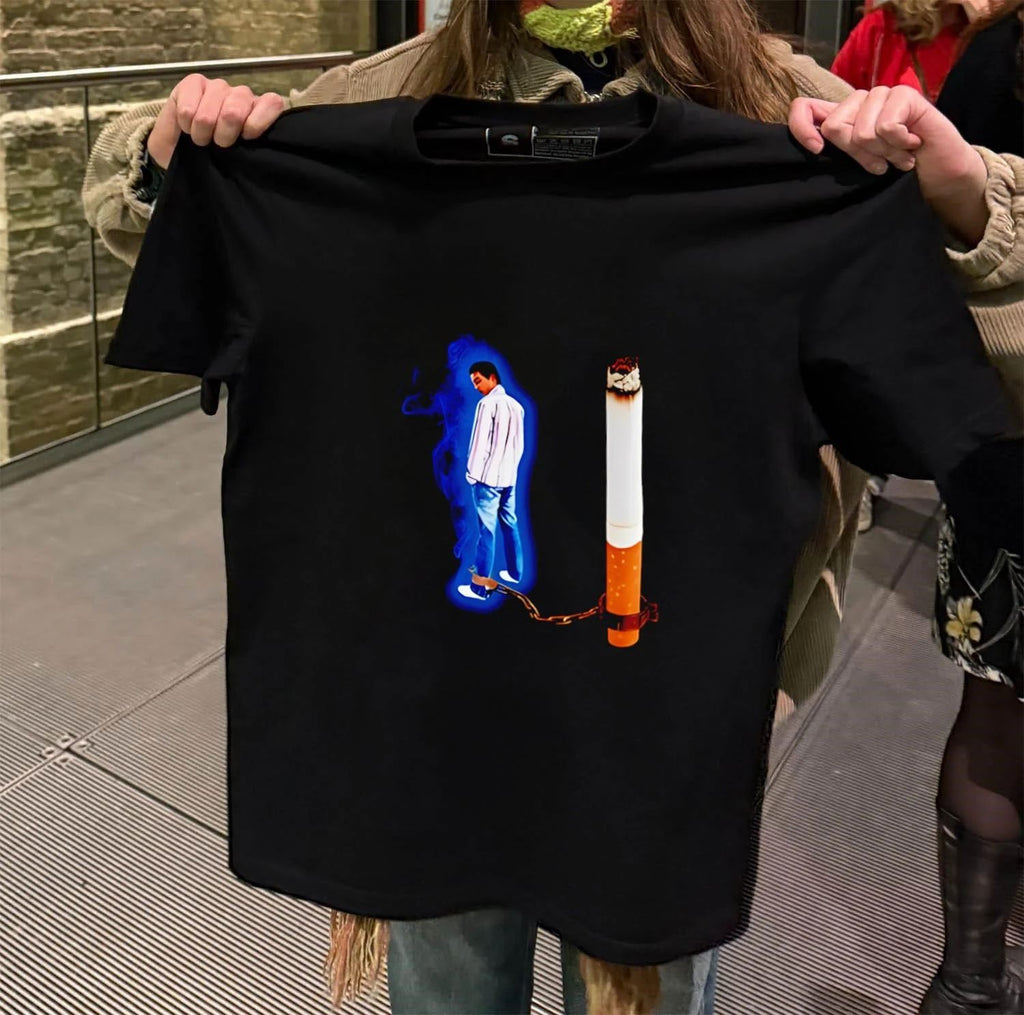 Burning Cigarette Man in Chains shirt