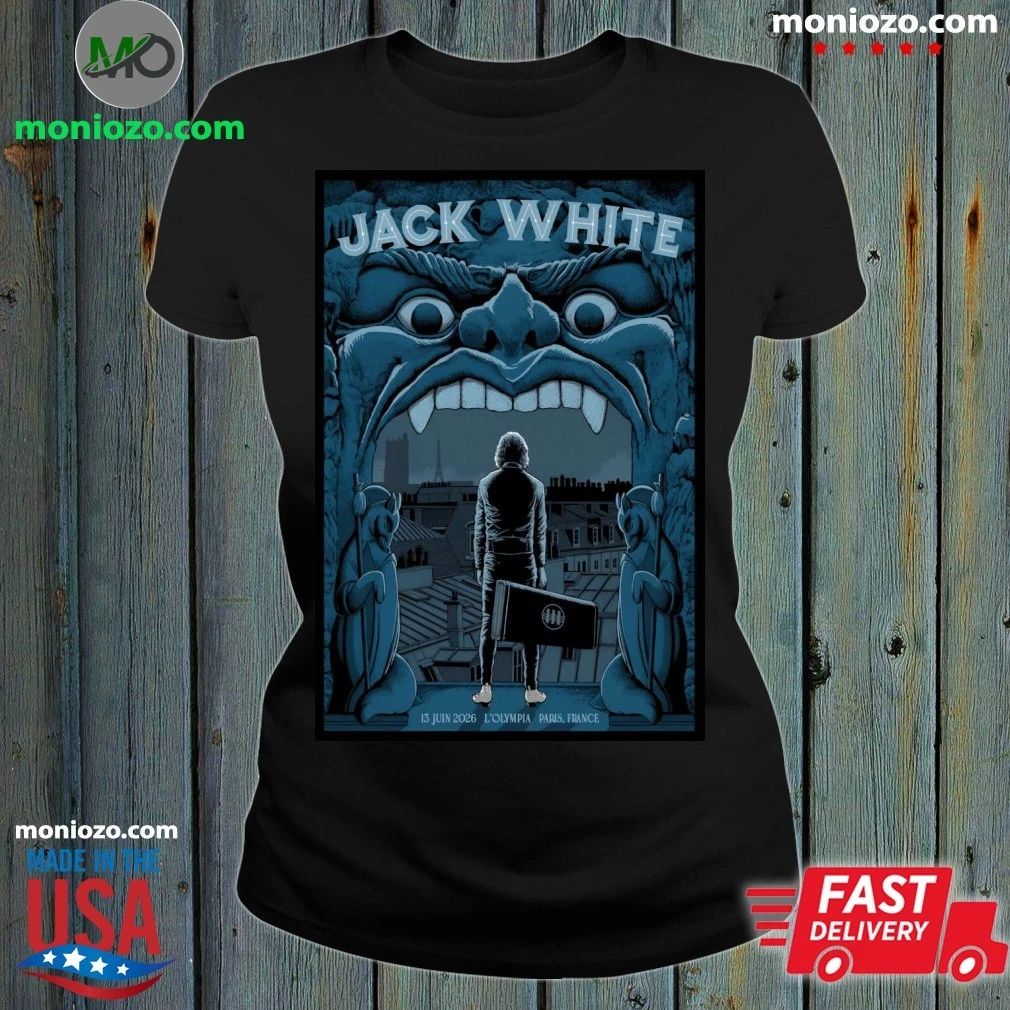 Original Jack White L’Olympia in Paris France June 13 2026 Poster T-Shirt