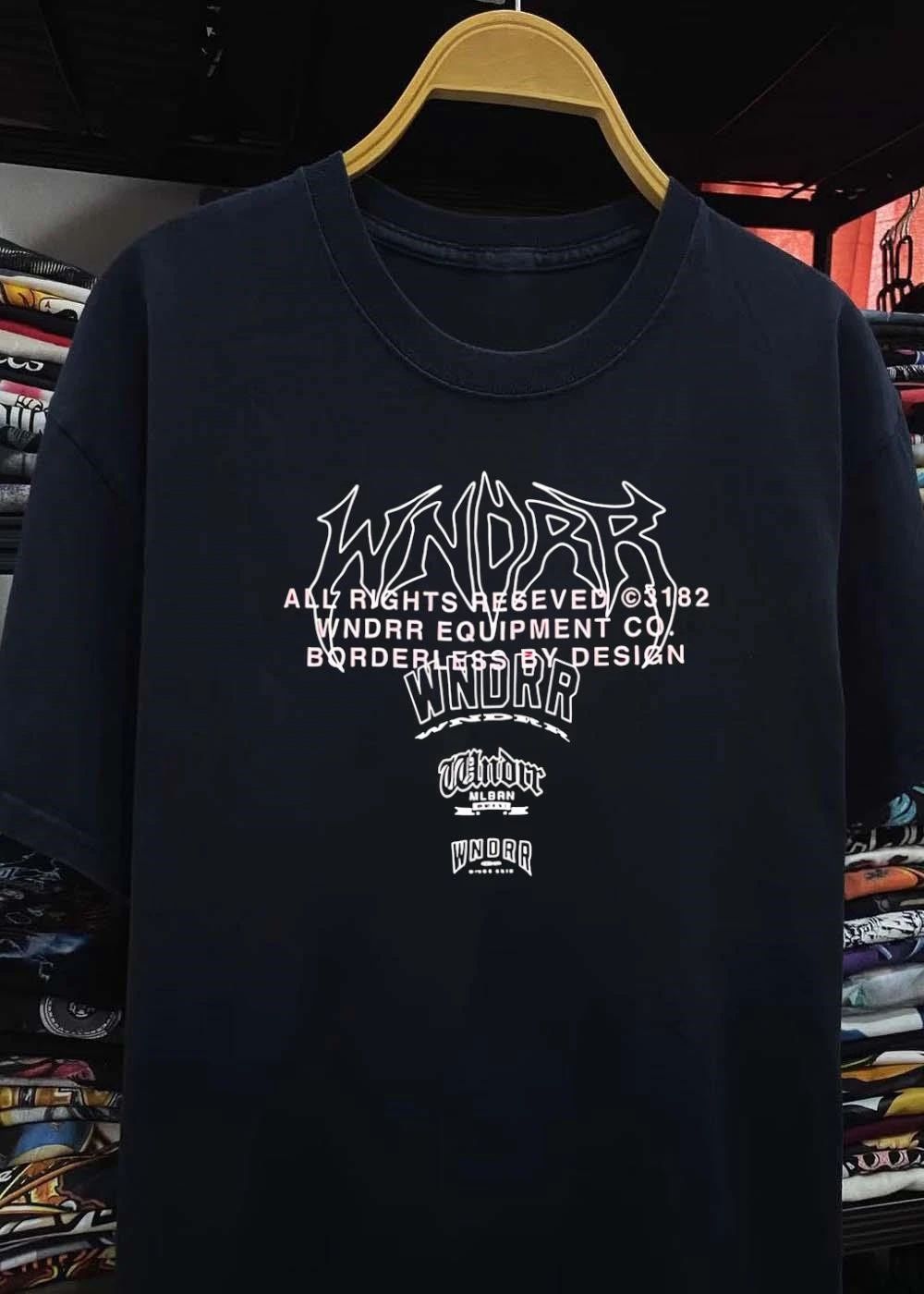 Wndrr Distorted Outline Logo T-Shirt