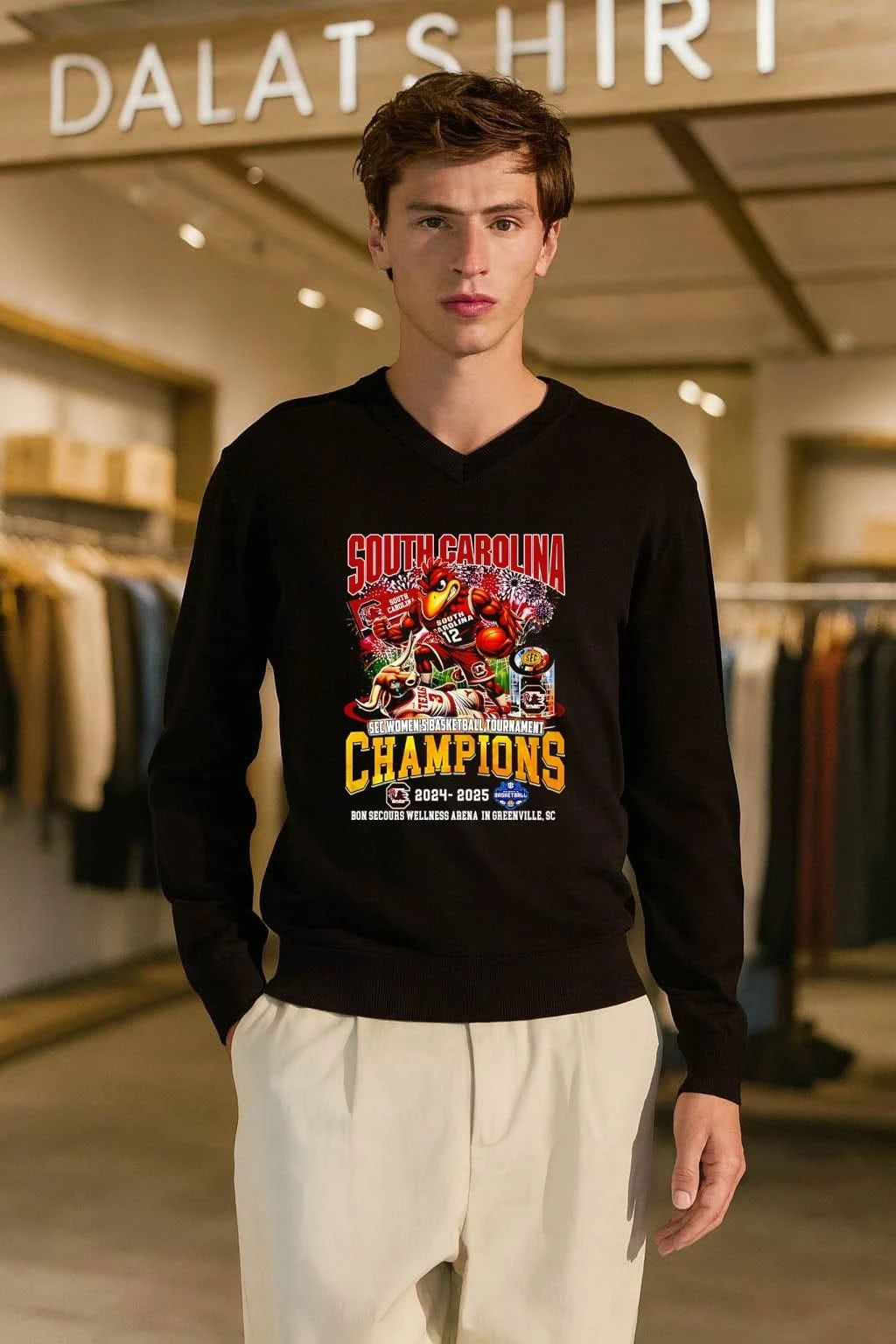 South Carolina Gamecocks SEC Women’s Basketball Tournament Champions 2024-2025 graphic shirt