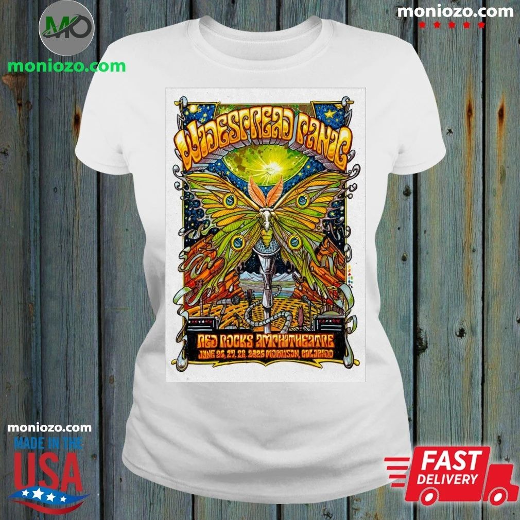 Original Widespread Panic Morrison CO, Jun 26-28 2026 Poster T-Shirt
