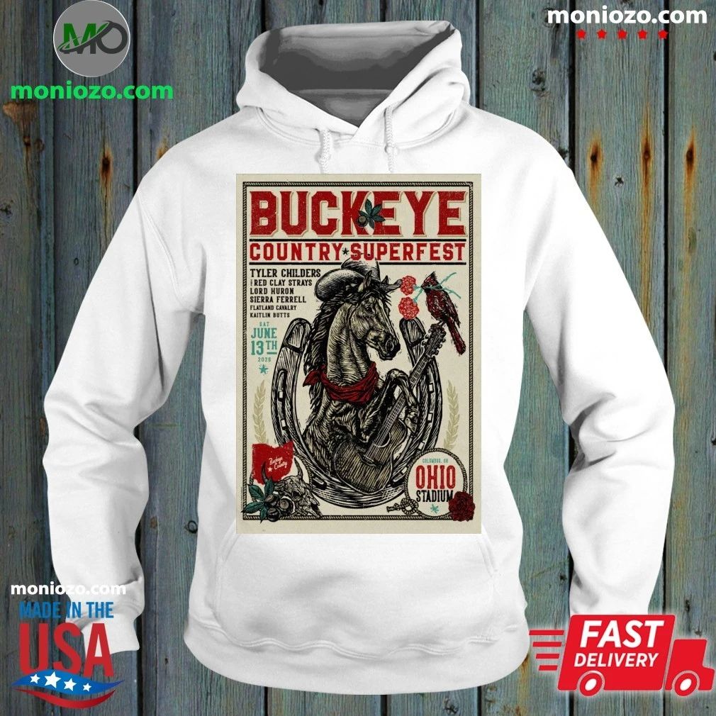 Original Buckeye Country Superfest Poster June 13 2026 Shirt