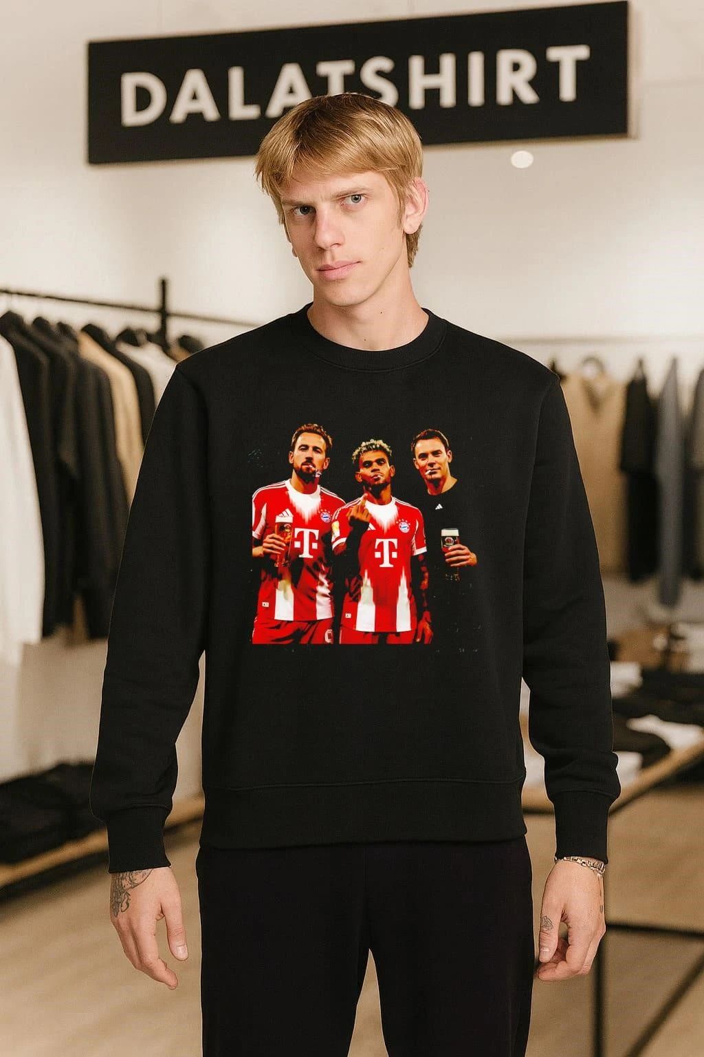 Harry Kane and Manuel Neuer and Luis Díaz shirt