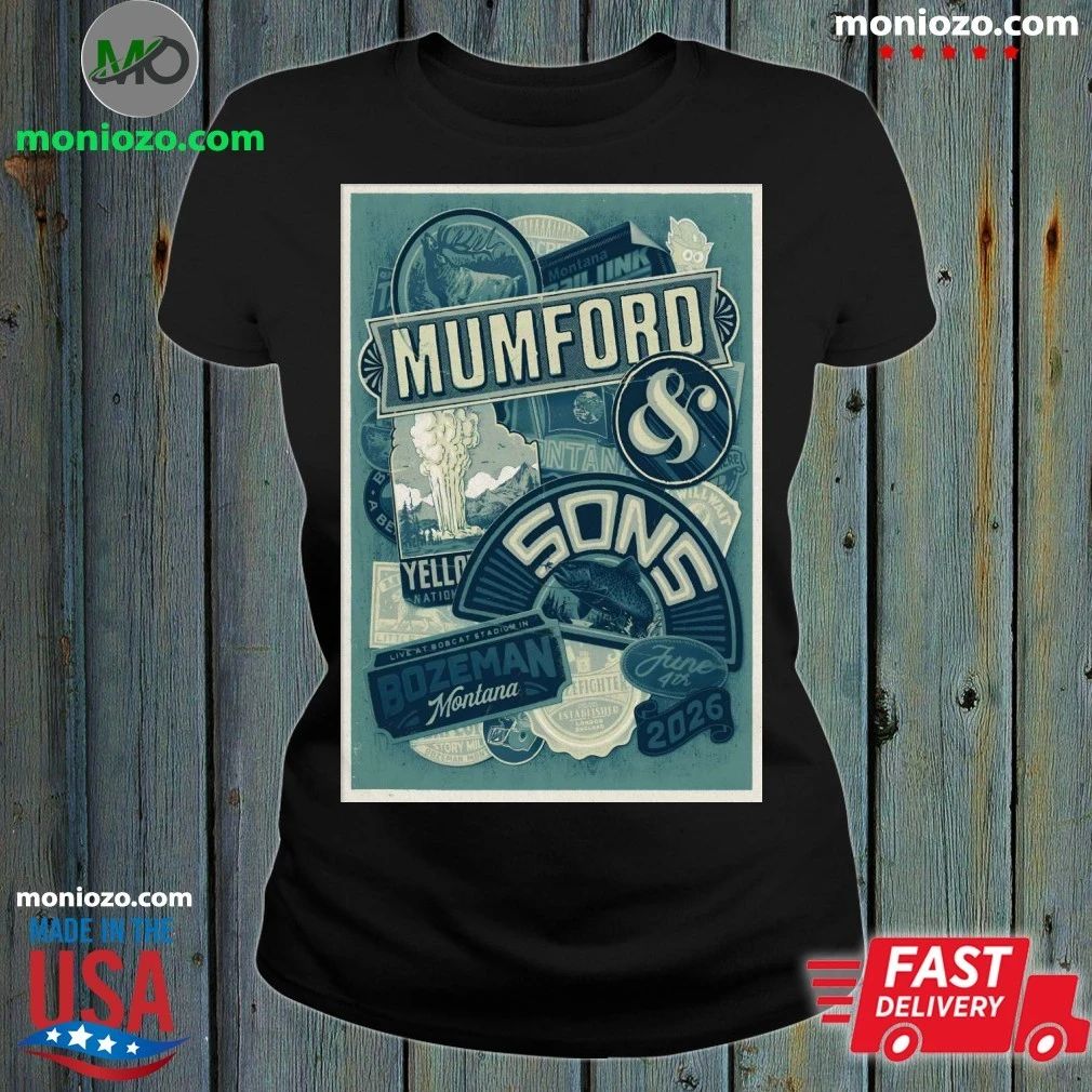 Original Mumford And Sons Bozeman MT Tour On June 4 2026 Poster Shirt