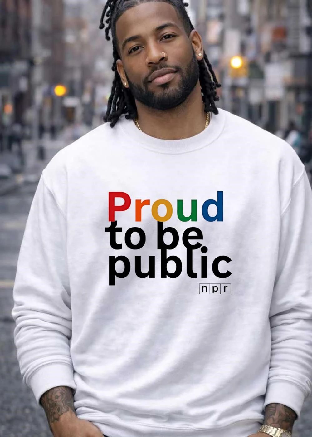 NPR Proud to Be Public Rainbow LGBTQ+ Pride 2026 Shirt