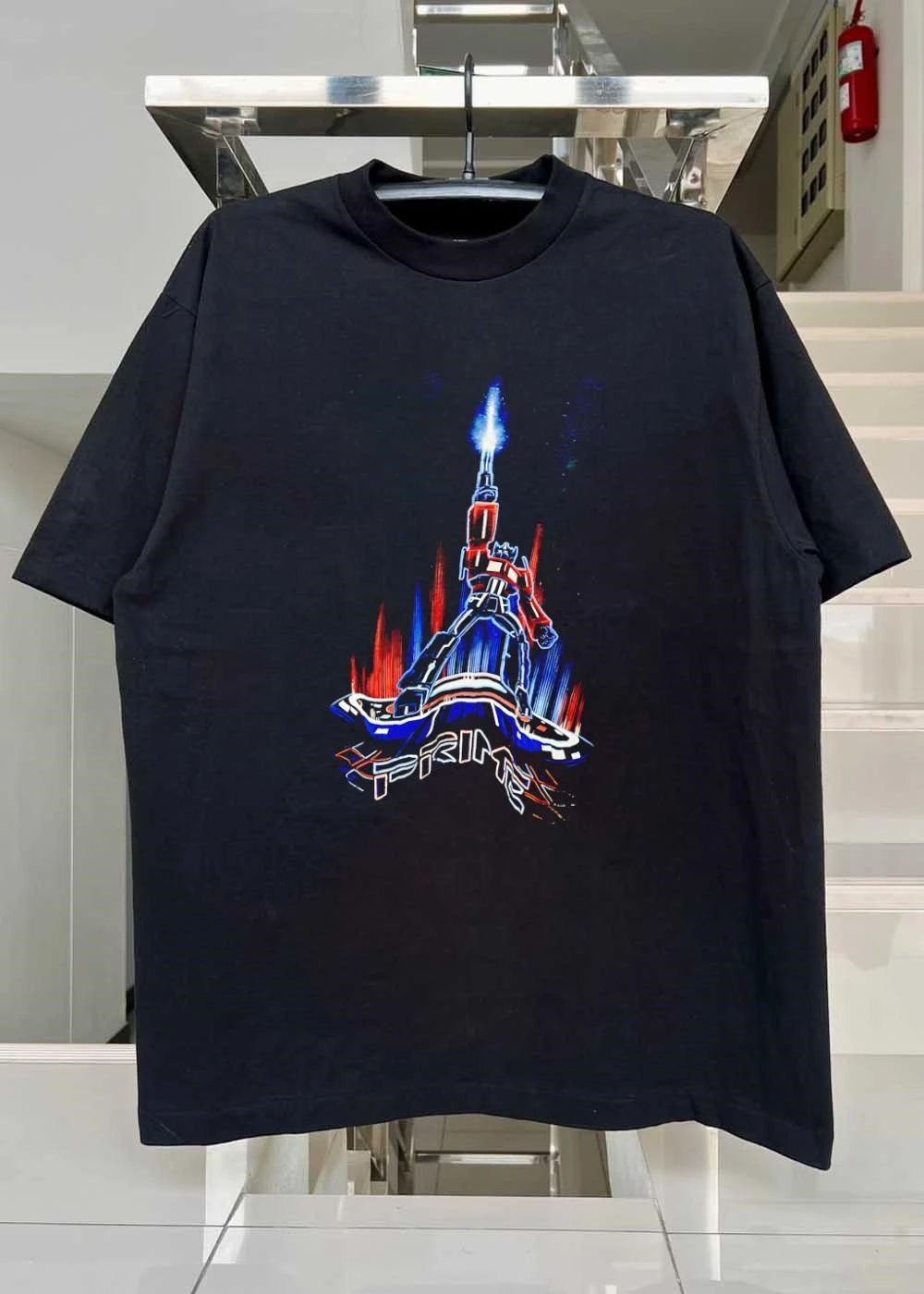 Transformers Optimus Prime Neon Glow Prime Text Retro Sci-Fi 2026 Legacy Shirt