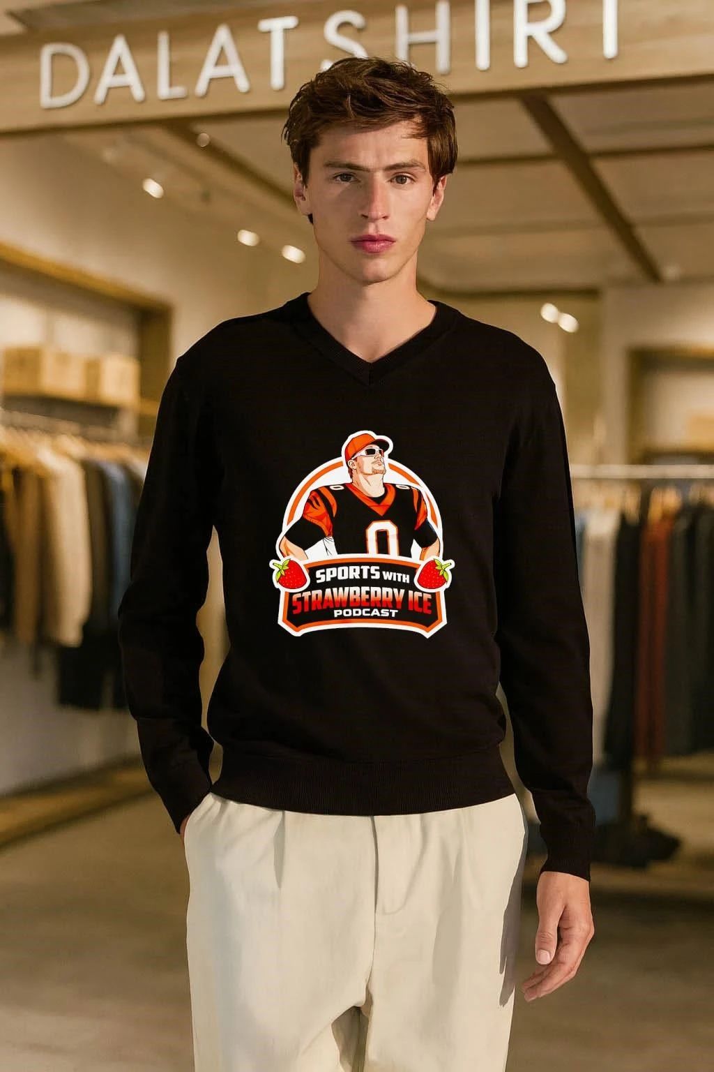 Joe Burrow Sports with Strawberry Ice shirt
