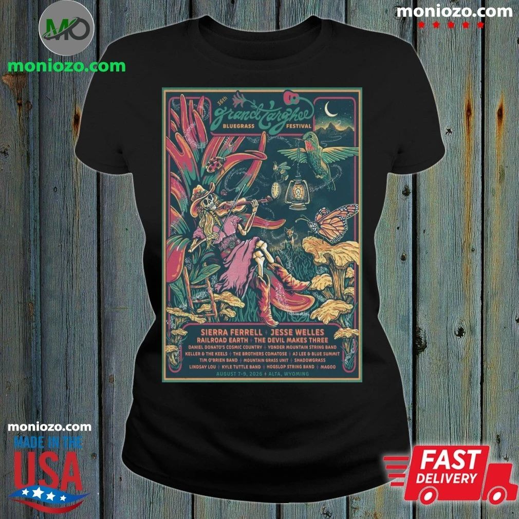Grand Targhee Bluegrass Festival In Alta, WY On August 7-9 2026 Poster Shirt